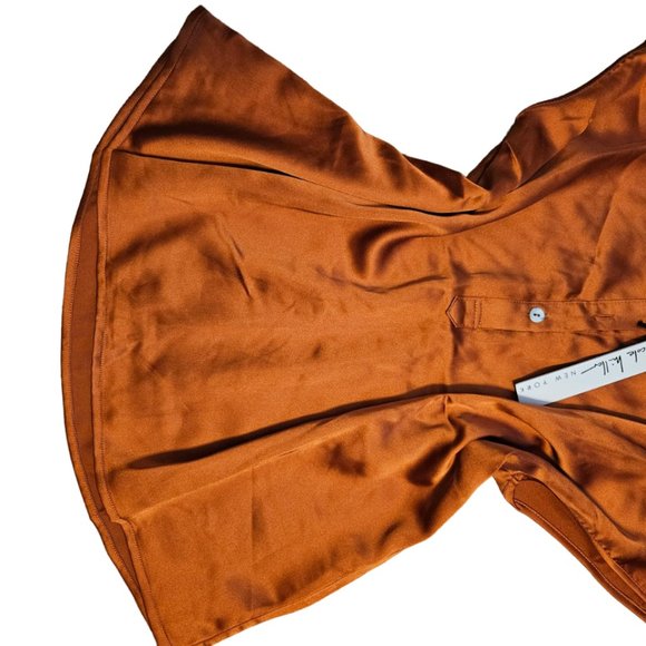 Nicole Miller women's blouse in copper color - Picture 3 of 4